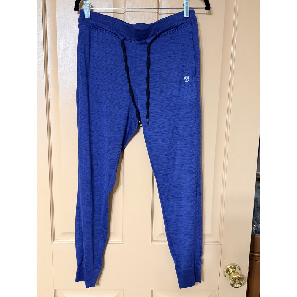Born Primitive Mens Training Joggers Royal Blue Space Dye Athletic Pants Small